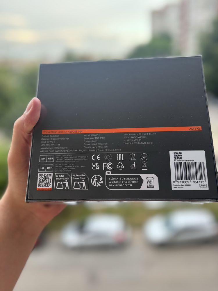 Акція 4K 70mai Dash Cam A800SE Відеореєстратор + кам.зад. виду RC22