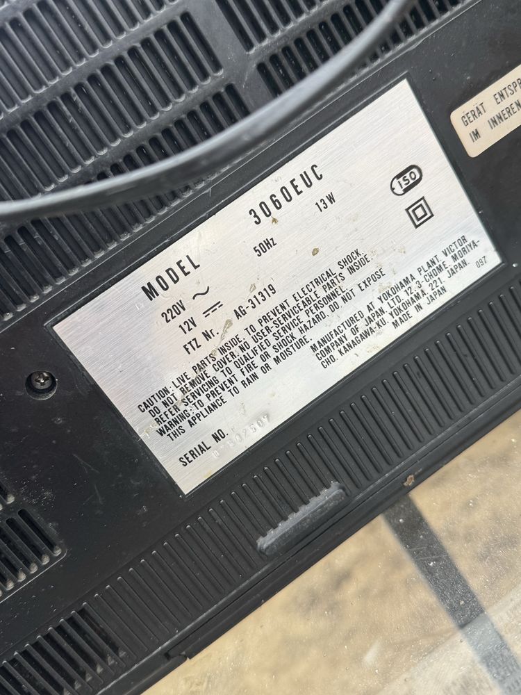 Radio jvc model 3060euc