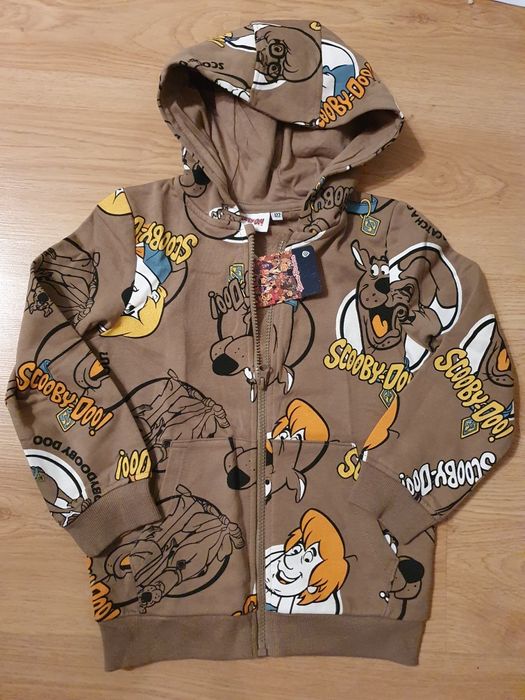 Bluza na zamek z kapturem marki Scooby-Doo (122cm)