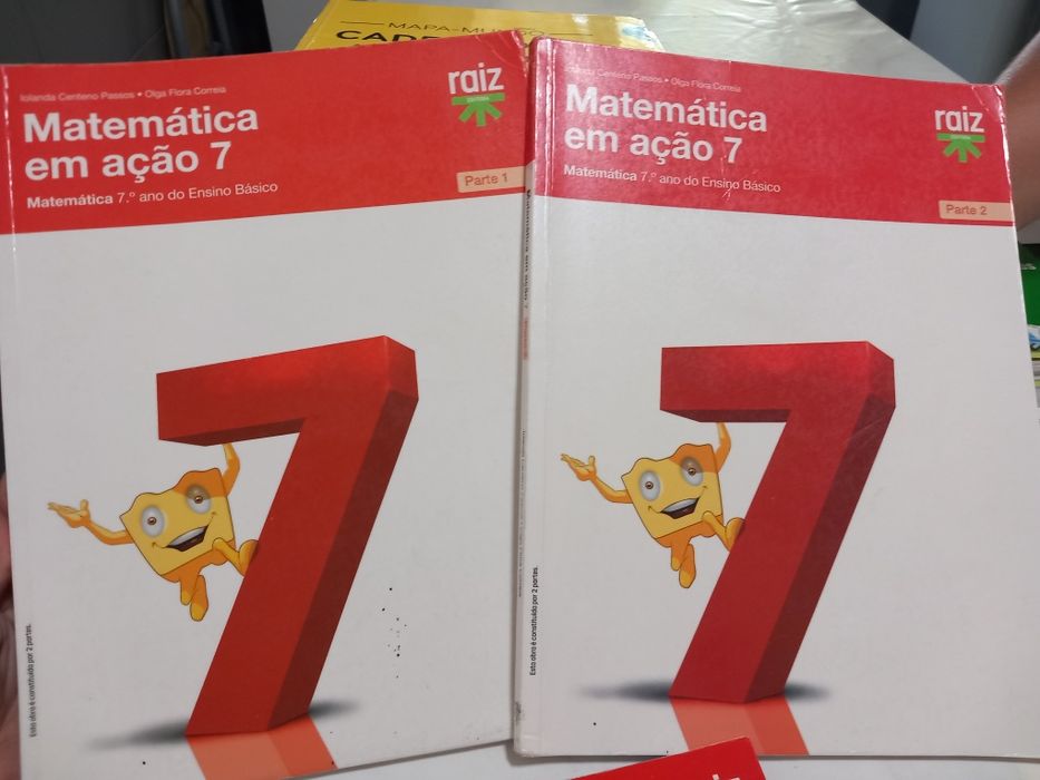 Manuais matemática parte 1 e 2 7°ano