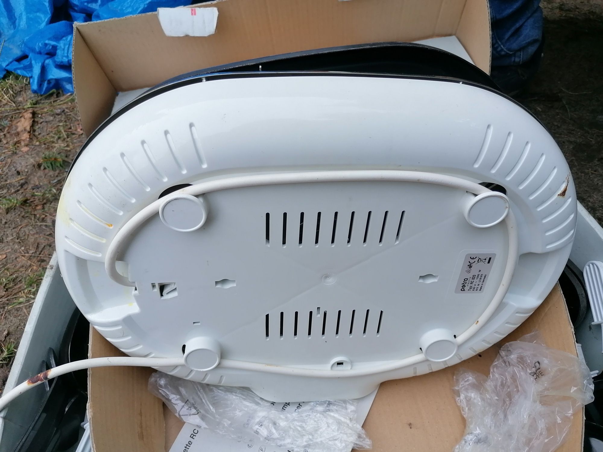 Grill elektryczny Raclette kontaktowy z patelniami do zapiekania