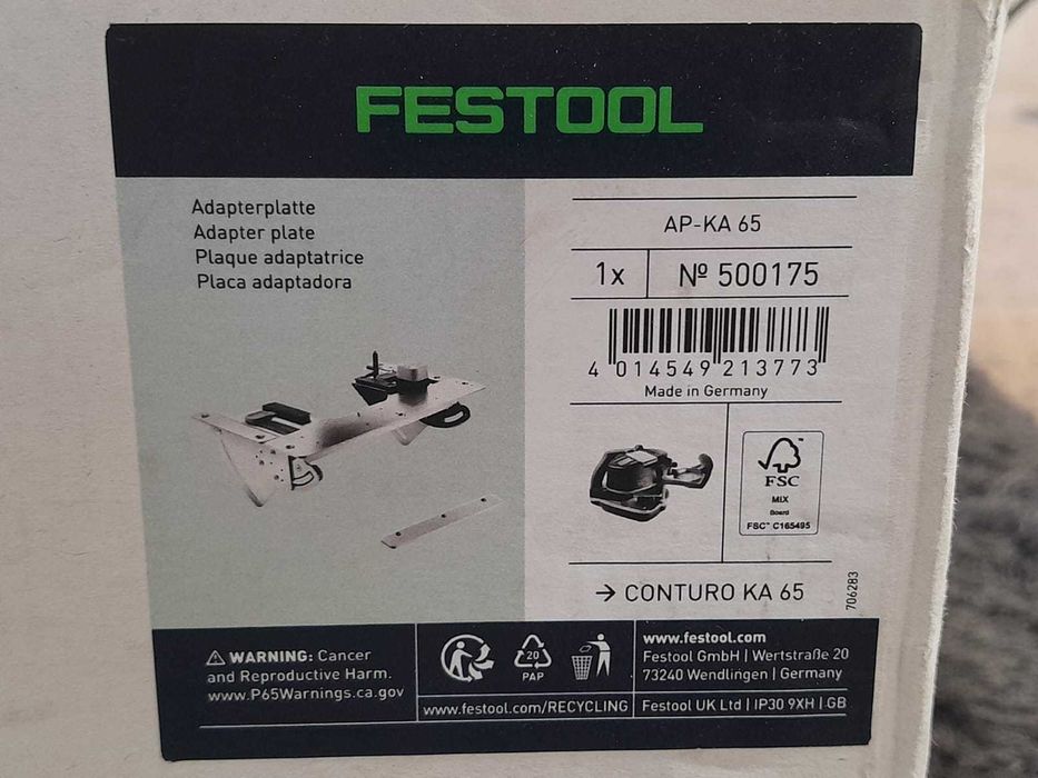 Placa de adaptação - AP-KA 65