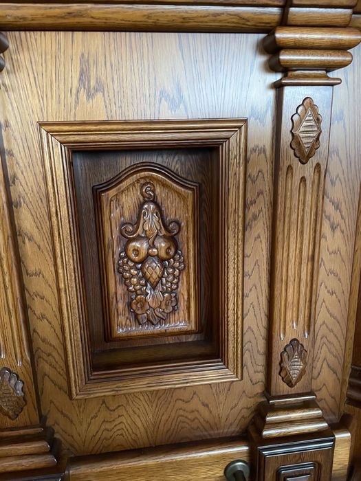 Barek dębowy, barek drewniany, bufer, hokery