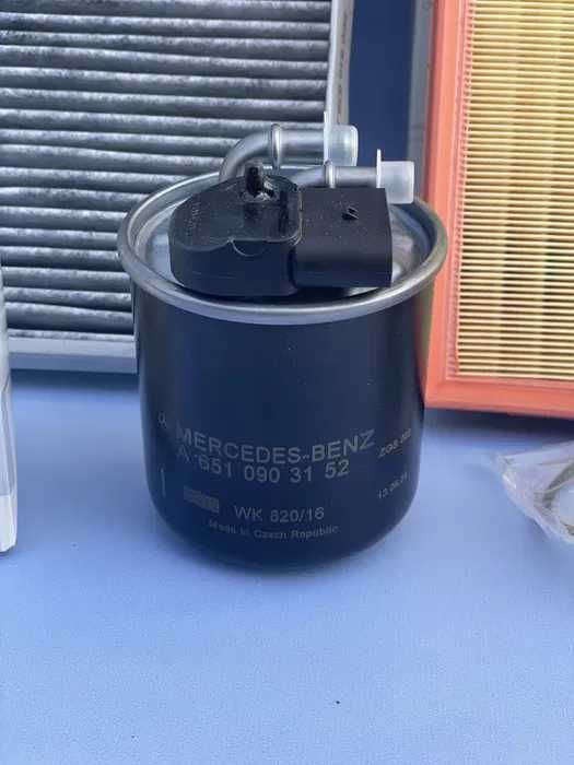 Фільтр фільтра 906 sprinter 2.2 651 паливний повітряний масляний салон