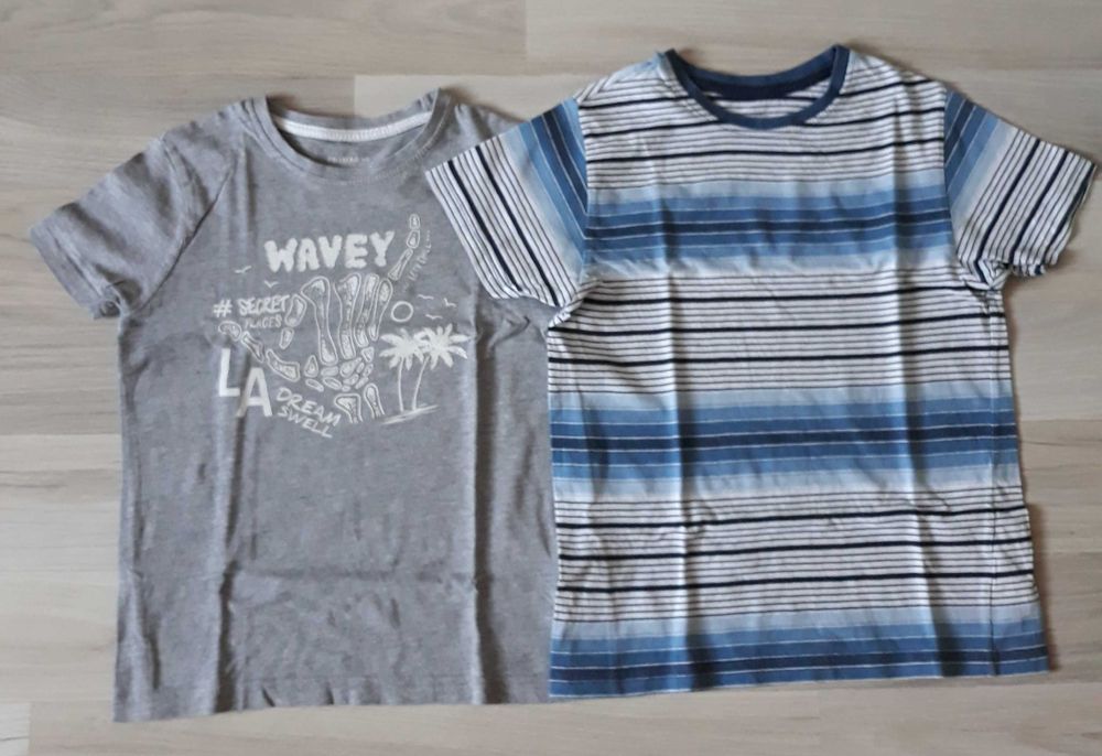 Primark bluzka kr.rękaw bawełna 122-128cm Zestaw 2szt.