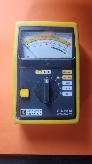 Analogowy miernik tester rezystancji izolacji C.A 6513 Chauvin Arnoux