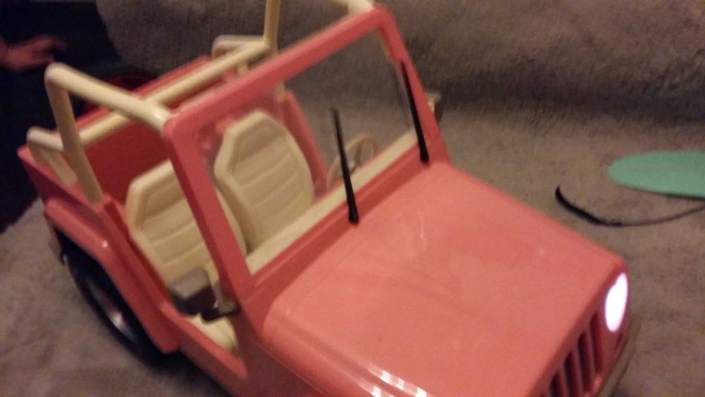 samochód dla lalki z deską surfingową Jeep OG Off Roader  #