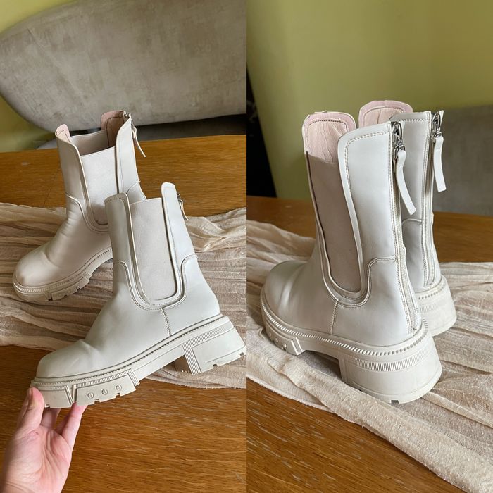 Зимові ботинки чоботи челсі тракторна підошва