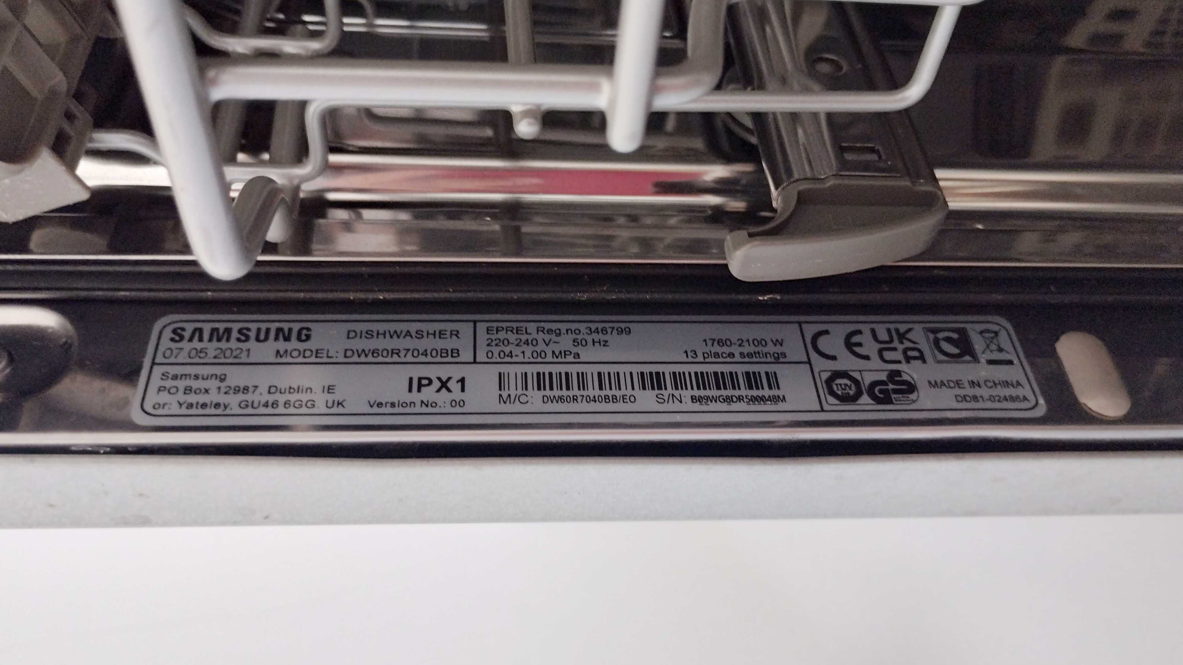 Zmywarka do zabudowy Samsung DW60M6050BB/EO 60cm