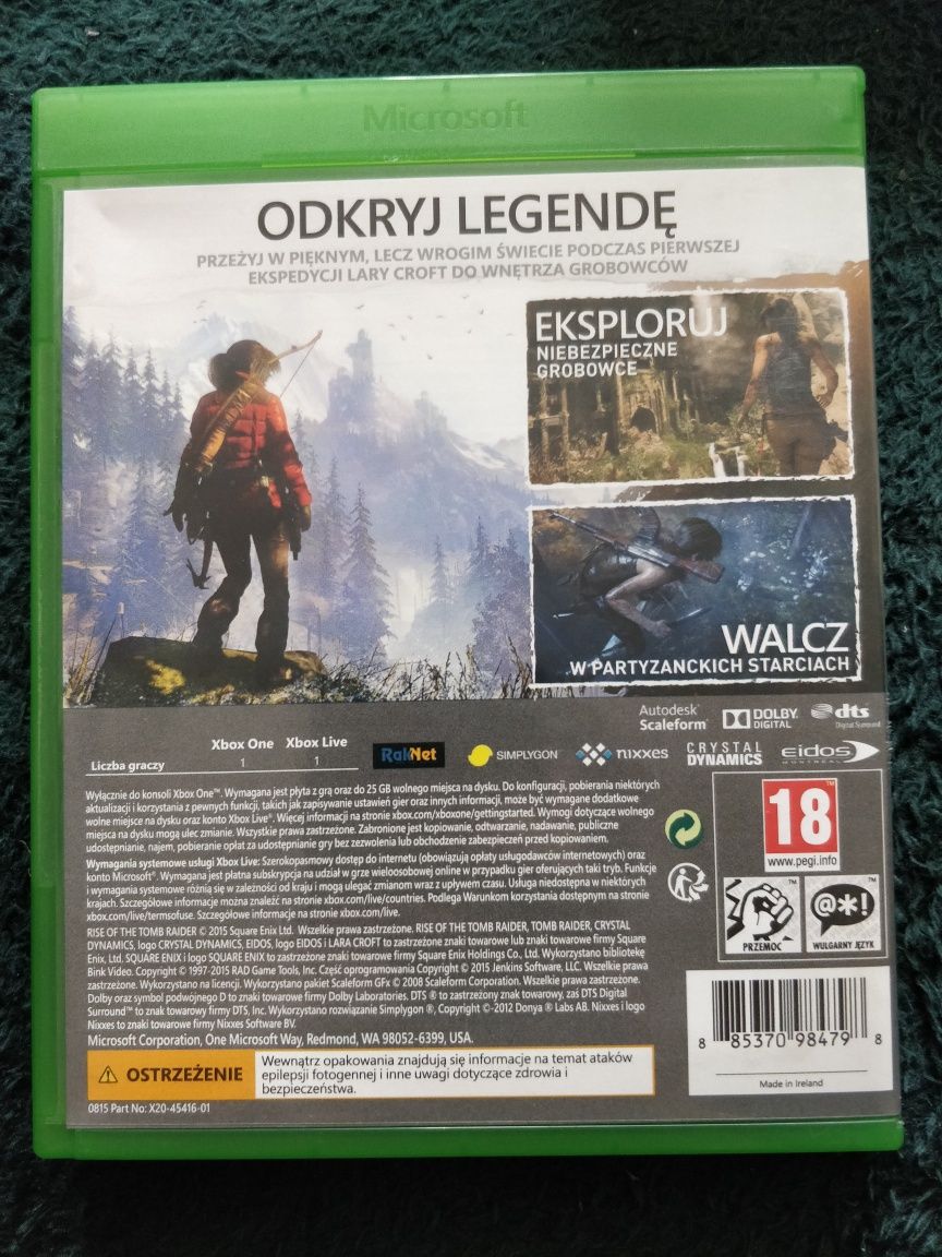 Rise of the TOMB RAIDER Xbox one