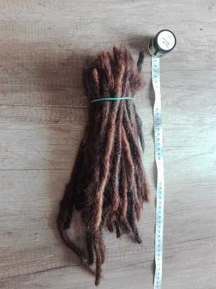 40 sztuk Dredów w 90% naturalne Dredy Dready Dreadlocks dredloki