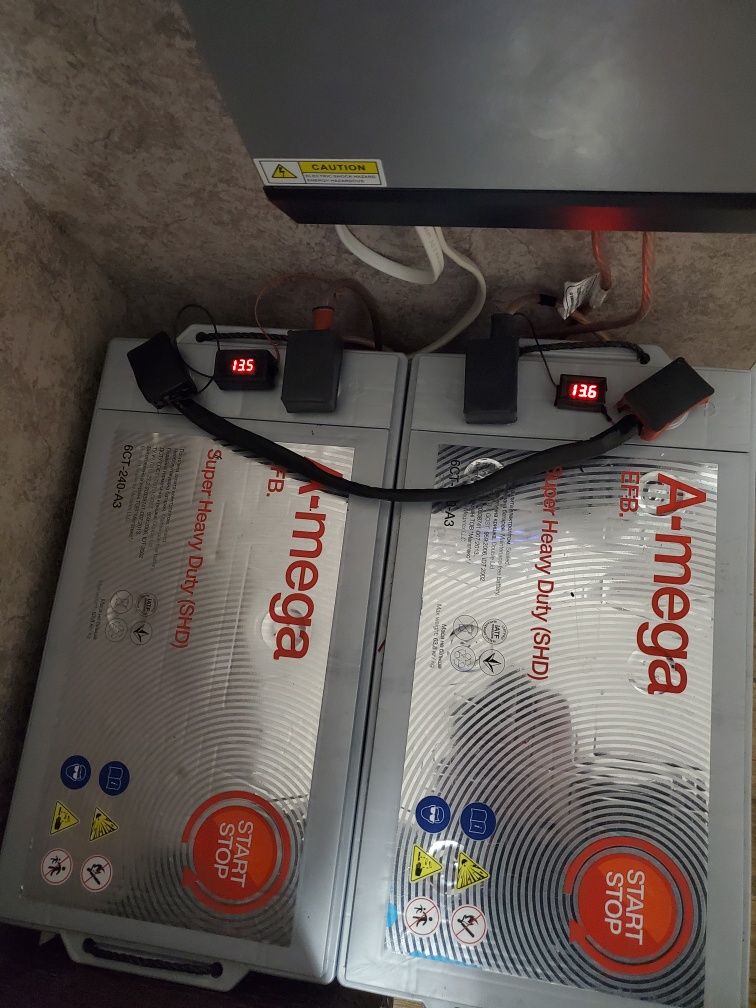 Комплект гібридний інвертор PowMr 3000VA/2400W та акумулятори
