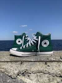 Кеды Converse All-Star оригинал Chuck Taylor 42 размер зеленые высокие