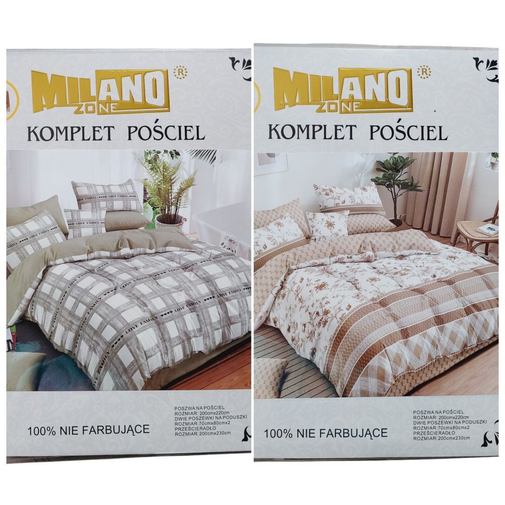 Komplet pościeli 200x220 z prześcieradłem