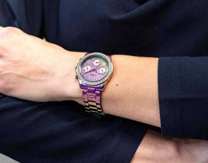 Zegarek Guess cyrkonie opalizujący GW0483L5 / Nowy Lombard / Cz-wa