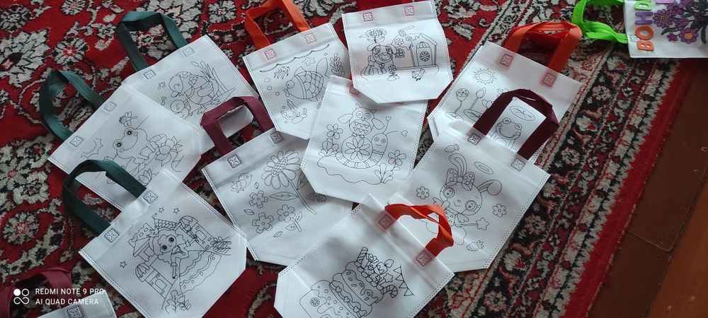 Розмальовка,розфарбовка, розкраска сумка дитяча творчість