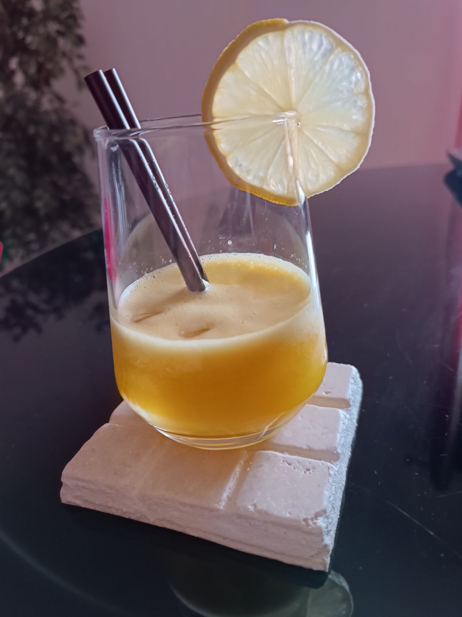 4 bases para copos em cerâmica natural
