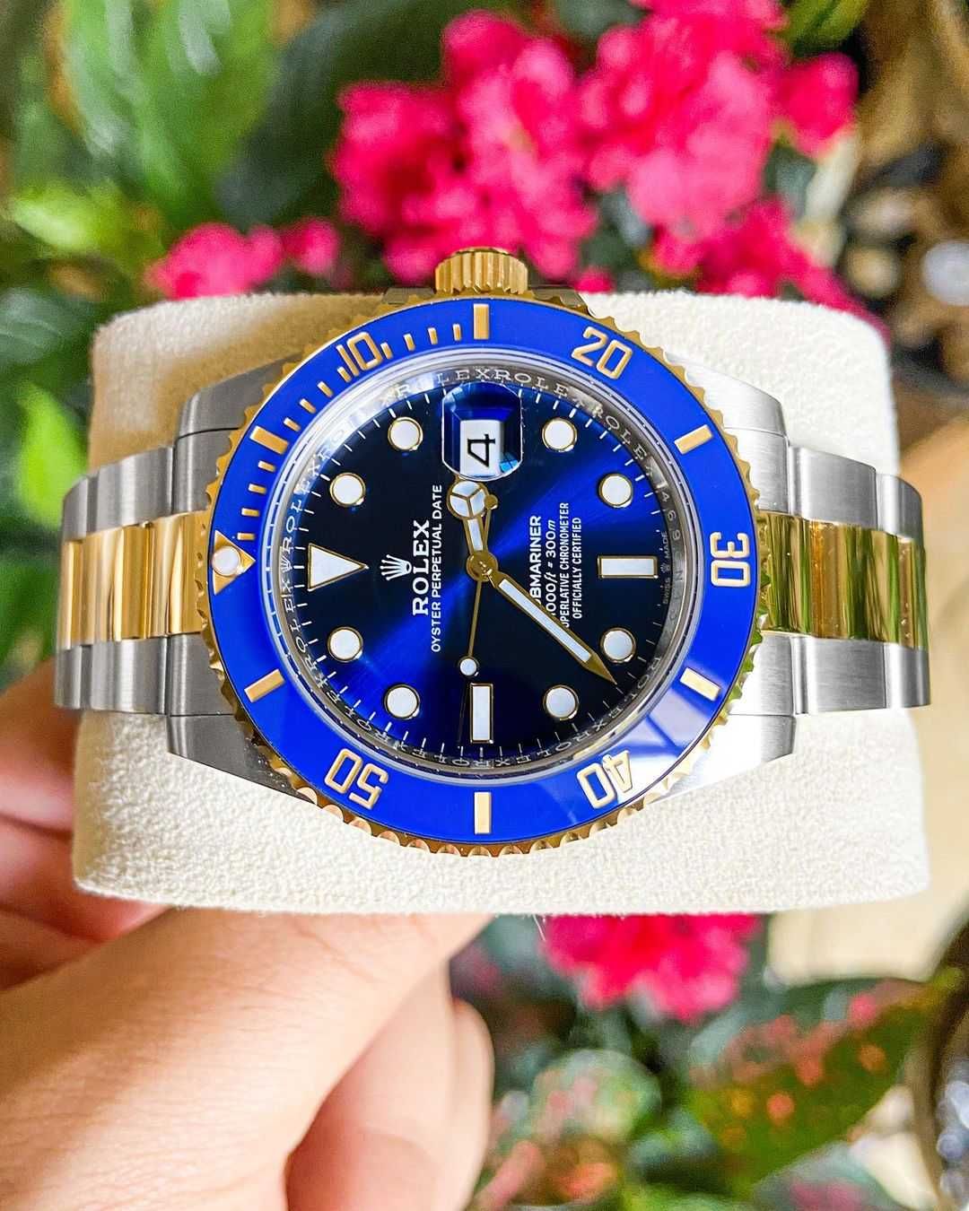 Rolex Submariner srebrny złoty niebieski