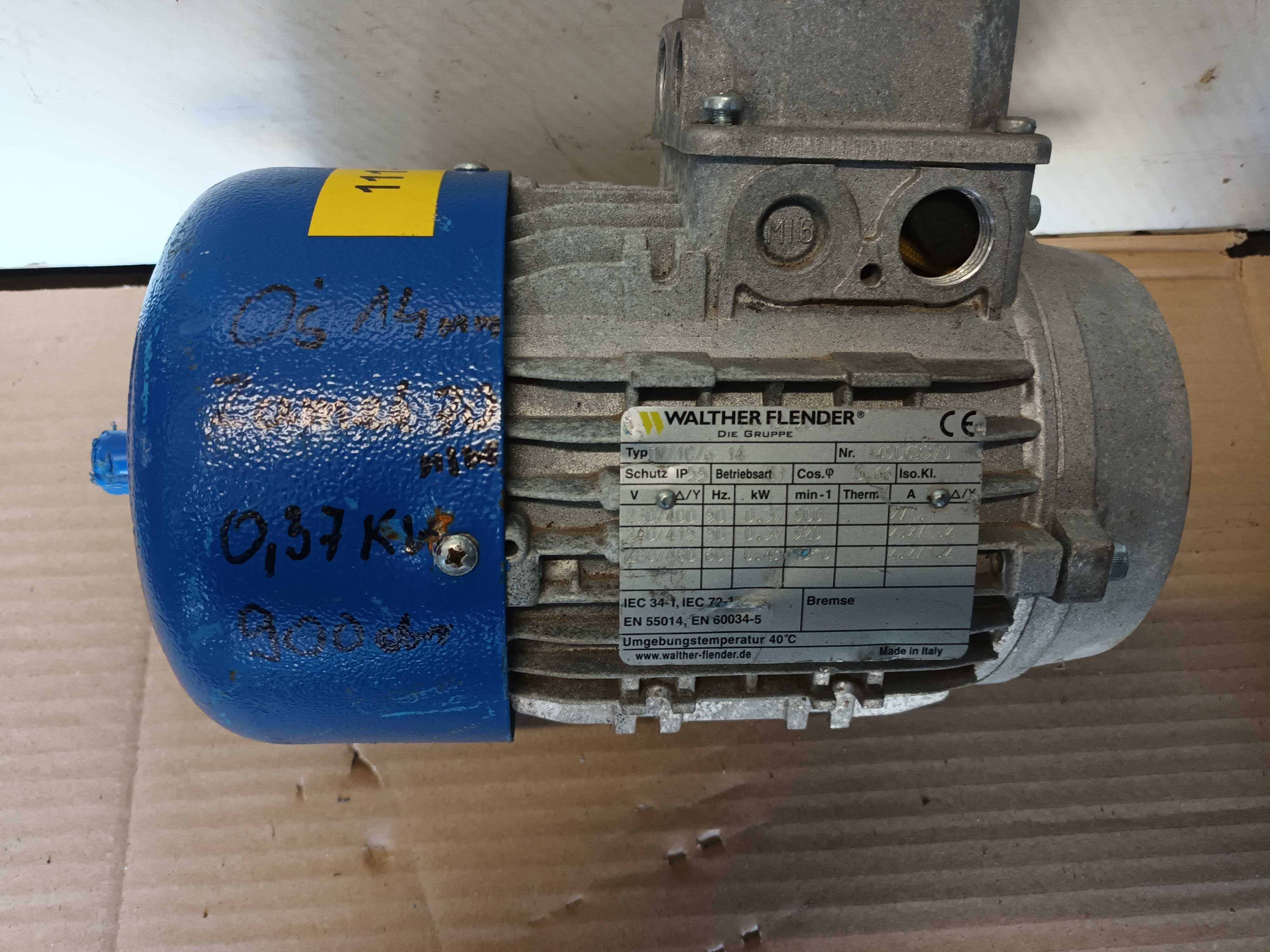 Silnik elektryczny kołnierzowy 0,37kw 900 obr/min