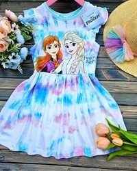 Sukienka dziewczęca Kraina Lodu Elsa Anna Frozen rozm. 110