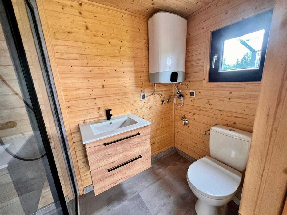 Domek mobilny 255x720 powystawowy , z homologacją od ręki