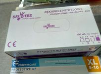 Rękawice nitrylowe M/L opakowanie 100 sztuk