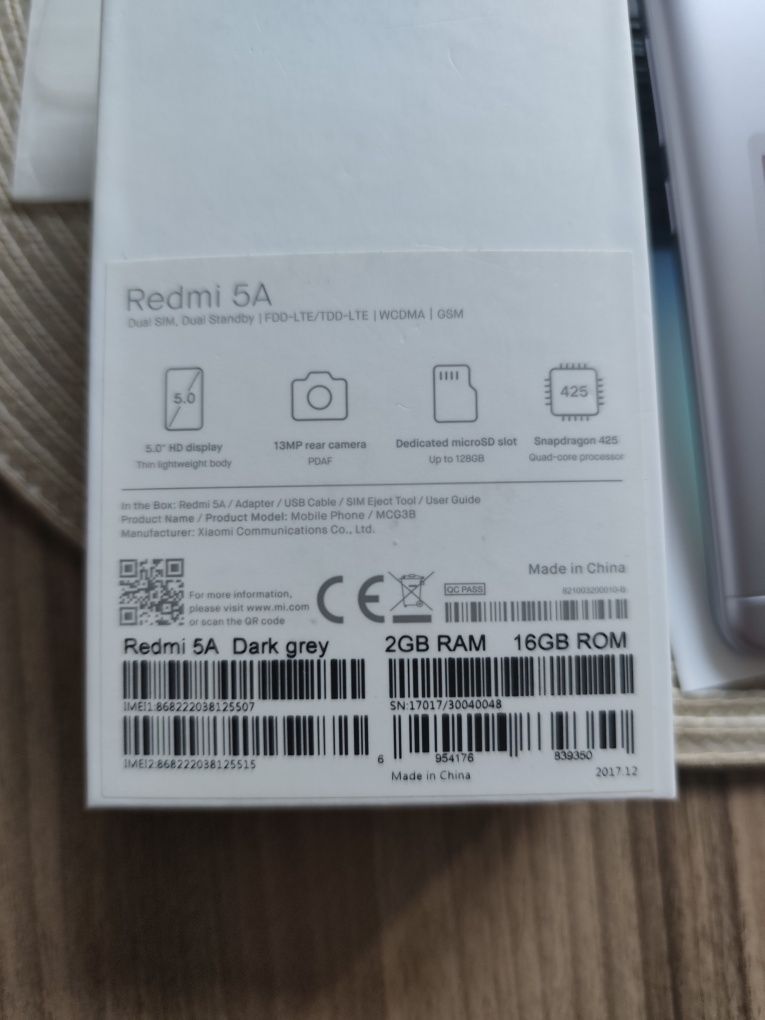Redmi 5A Xiaomi Global Version