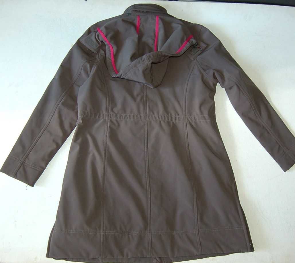 BONPRIX 44 kurtka softshell długa jak nowa ocieplana polarkiem