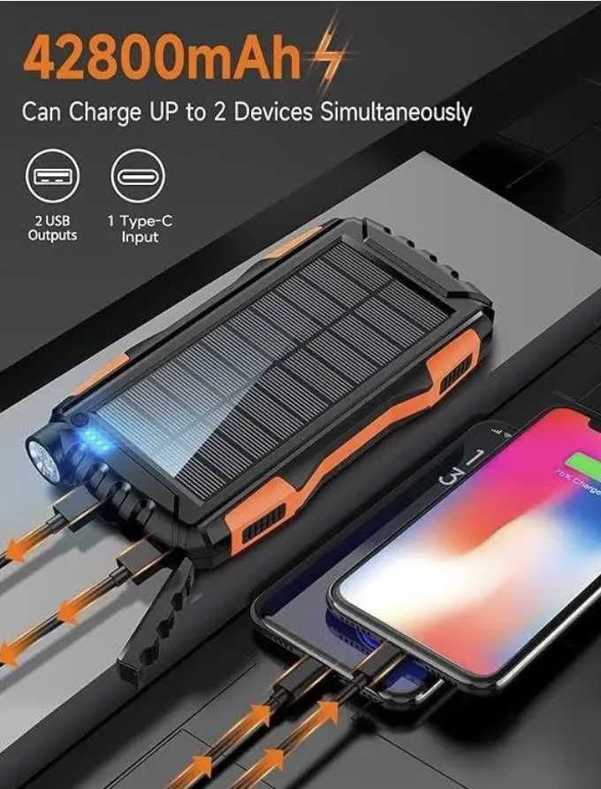 Solar Power Bank 42800 мА