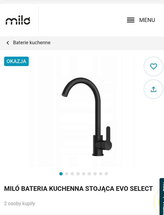 Bateria kuchenna stojąca MILÓ  EVO SELECT