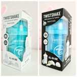 Dwie niebieskie butelki Twistshake 180ml