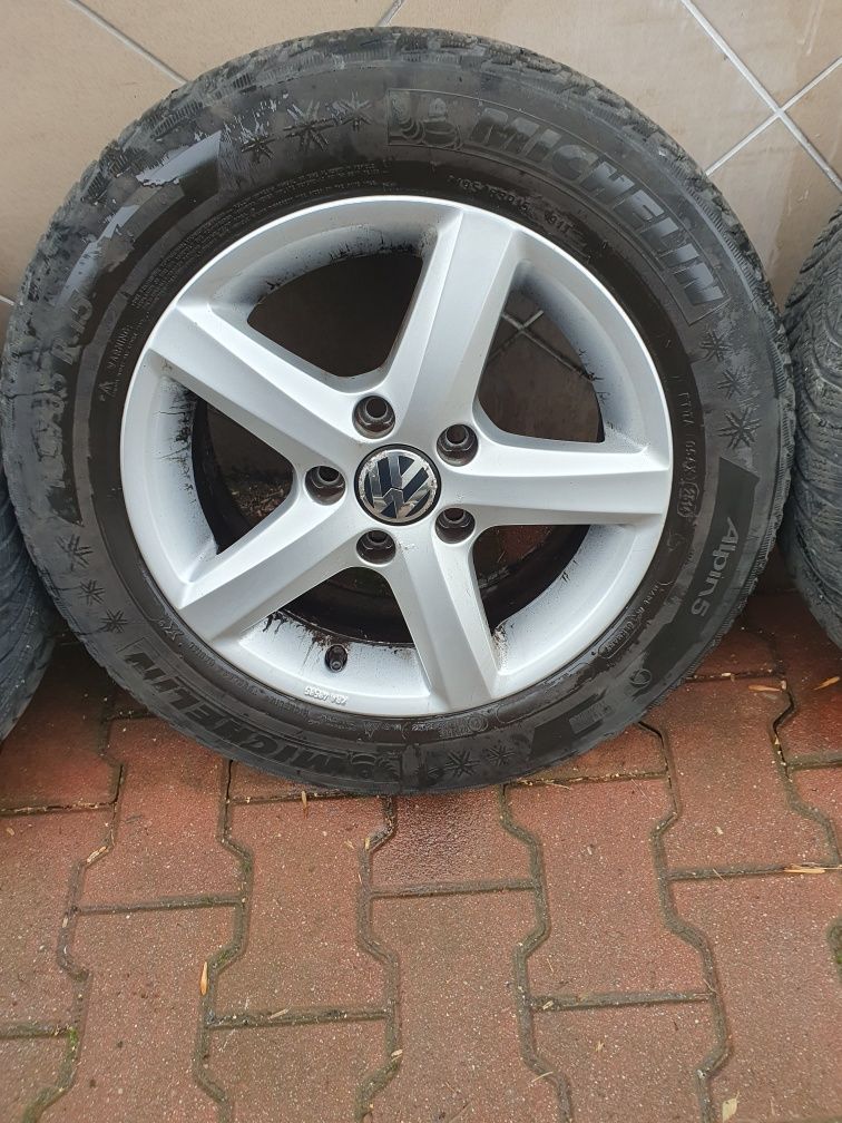 Oryginalne Felgi Aluminiowe 15" Vw Golf 5 6 Touran Skoda 5x112 ET50