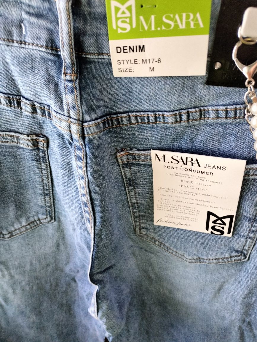 Nowość ! Jeansy M.Sara Mom fit wysoki stan r. M-3XL