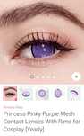 NOWE! Soczewki pinky paradise fioletowe