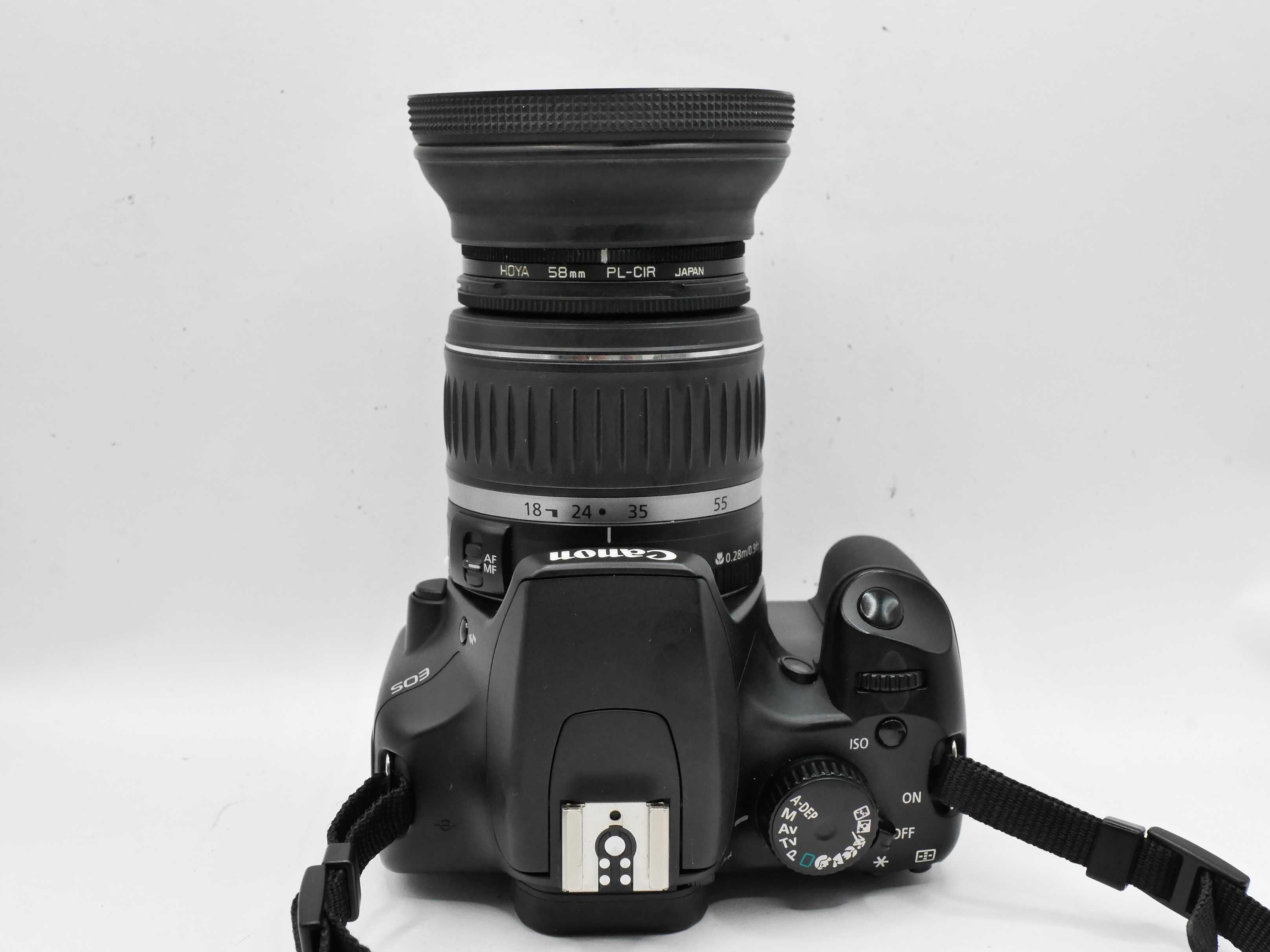 Canon 1000D 18-55 mm 3,5-5,6 5353 klatek polar Hoya plecak gratis