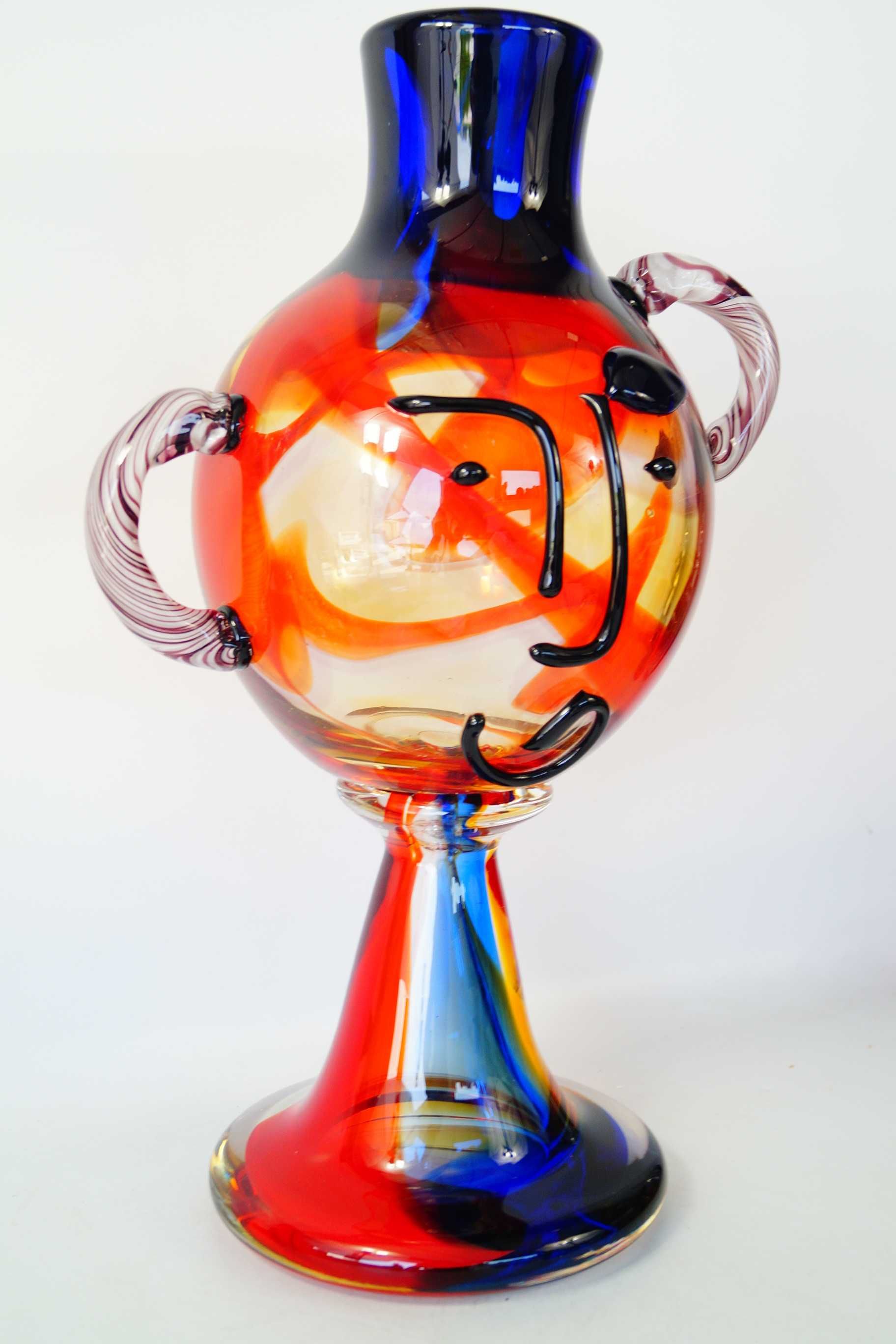 Wazon Murano Style TWARZ duża abstrakcja design