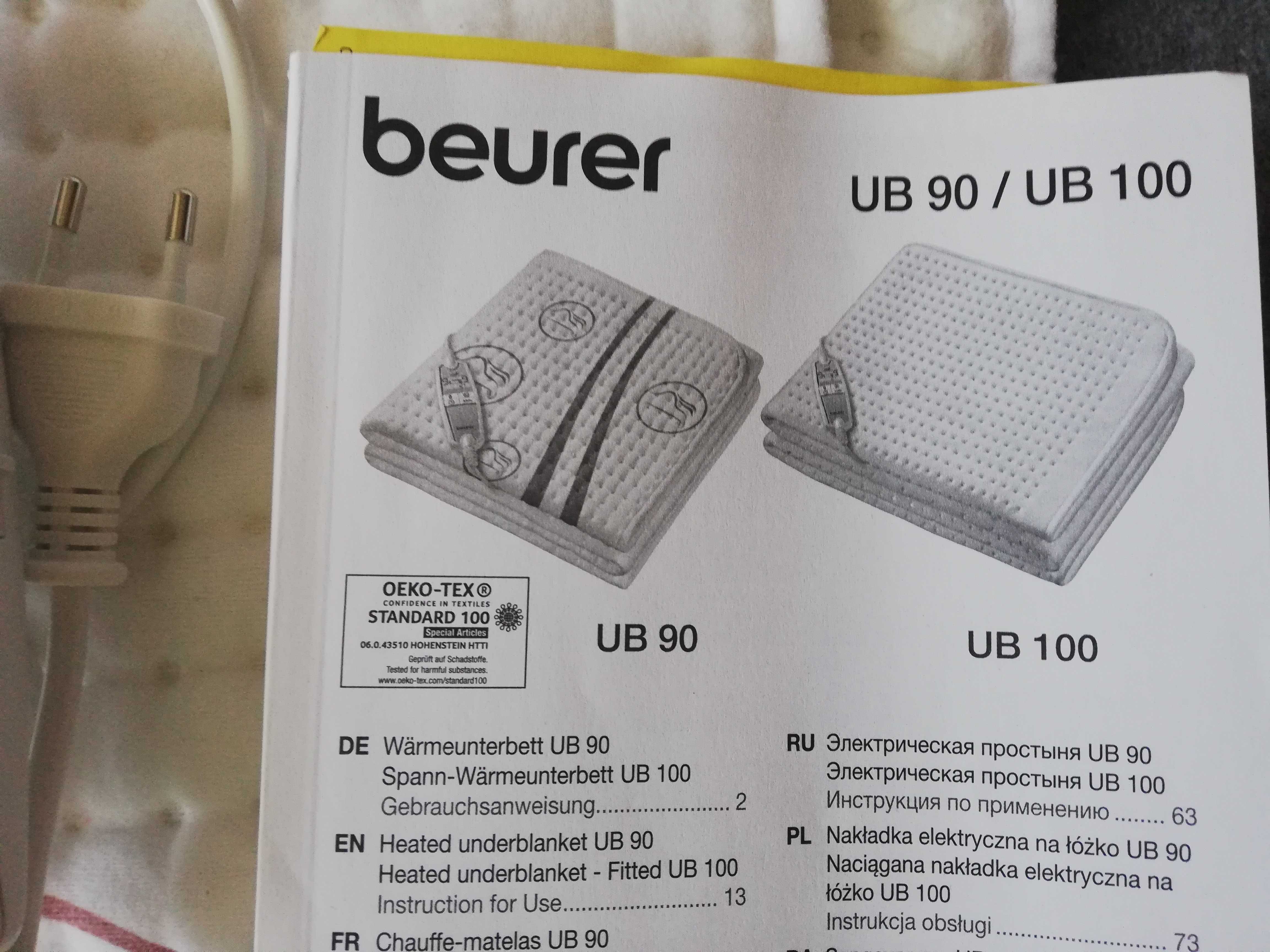 Koc elektryczny BEURER UB 90 60W Biały