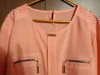 Блуза розовая для офісу та вечері 46-48р.