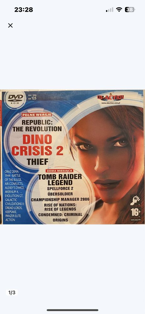 Gry PC CD-Action DVD nr 125: Dino Crisis 2, Thief