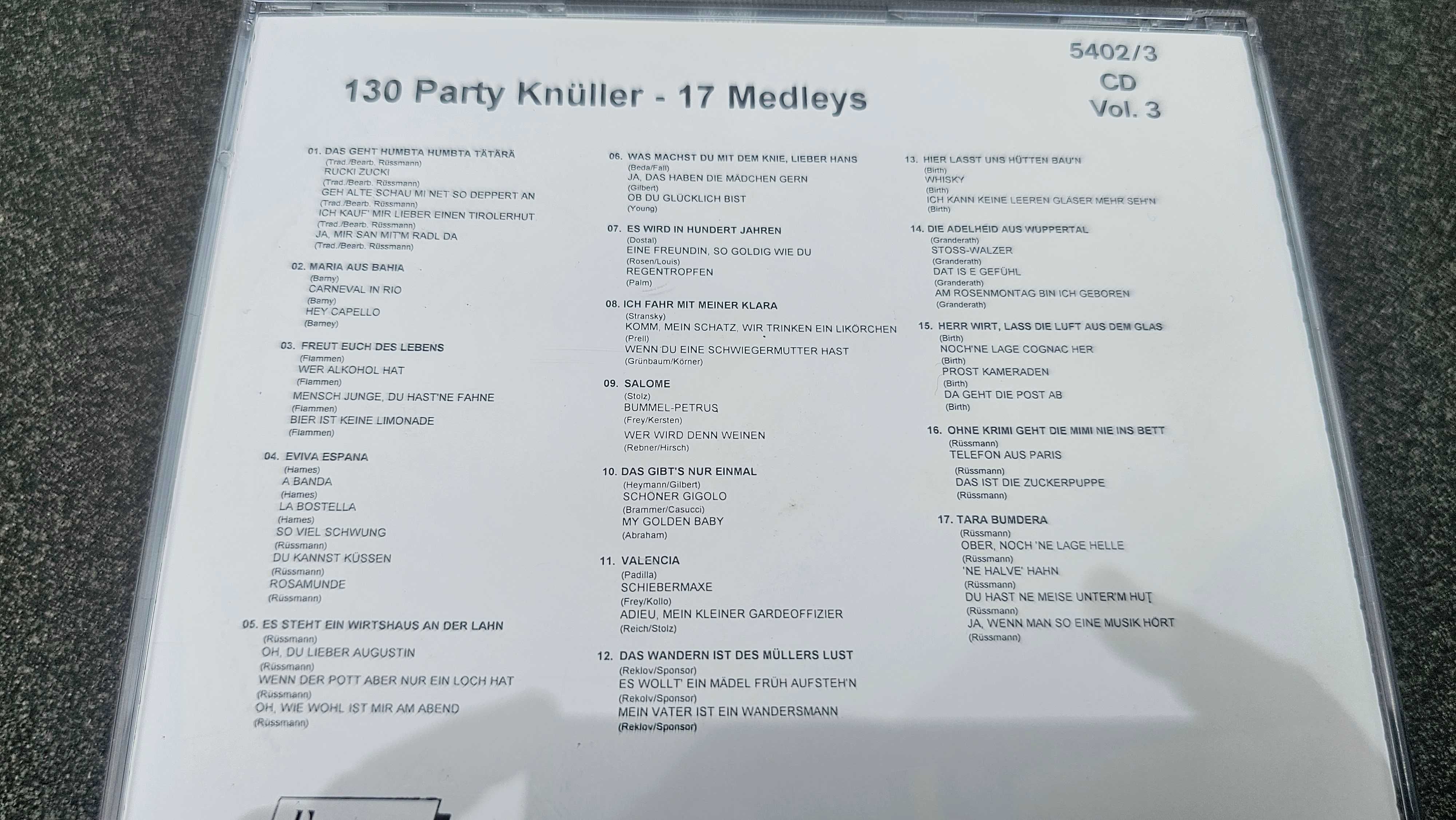 CD 130 Stimmungs Knuller 4CD składanka medley party