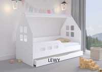 Łóżko dla dziecka z barierką, szufladą oraz materacem producent