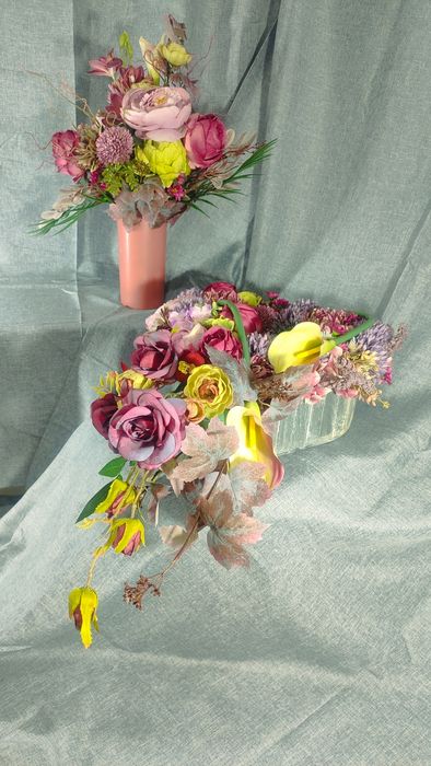 Zestaw nagrobny: serce + wkład do wazonu