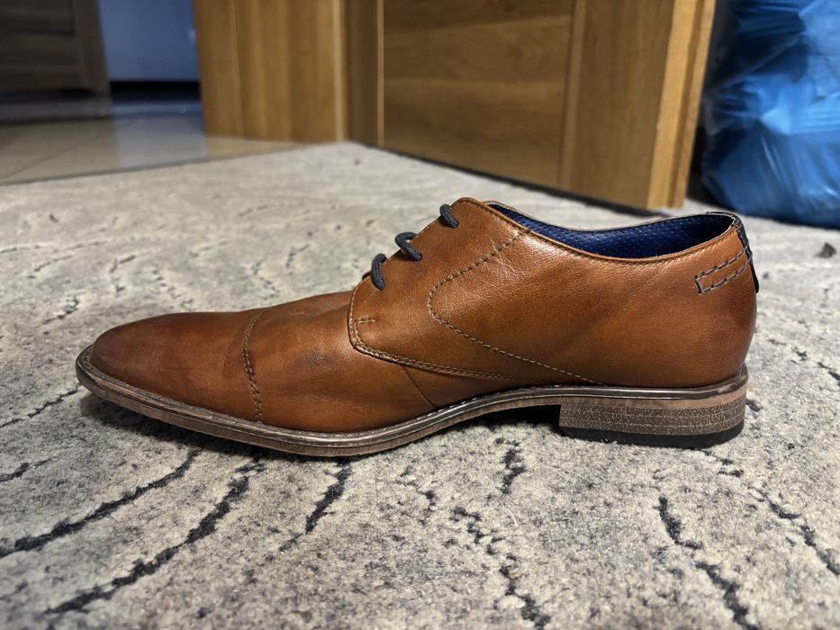 buty bugatti skorzane