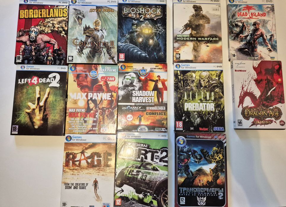 Диски с играми для компьютера