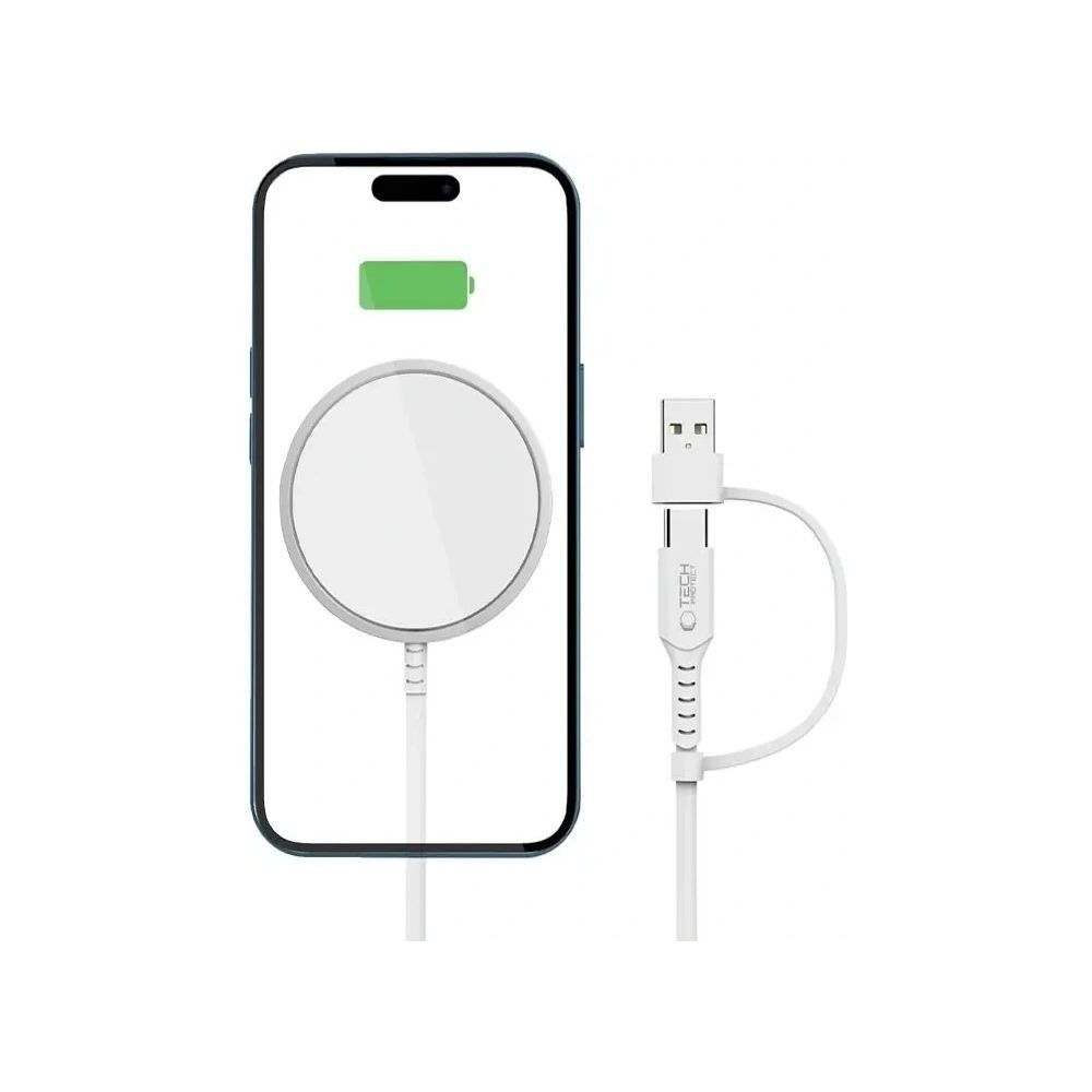 Ładowarka indukcyjna MagSafe 15W Tech-Protect QI15W-A44 White