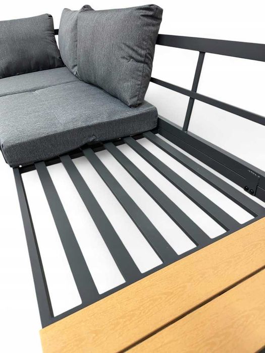 Narożnik Ogrodowy Nowoczesny Modułowy Zestaw Wypoczynkowy Tarasowy