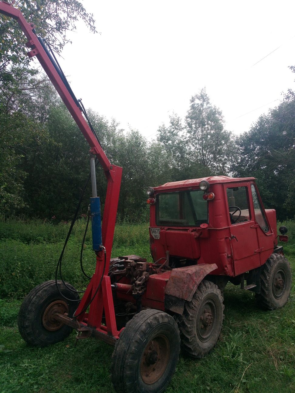 Трактор повнопривідний переломка,прицепний екскаватор.Торг.