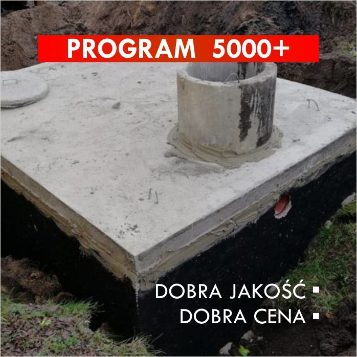 Szambo Betonowe Zbiornik Betonowy na Deszczówkę Wodę 100% SZCZELNE