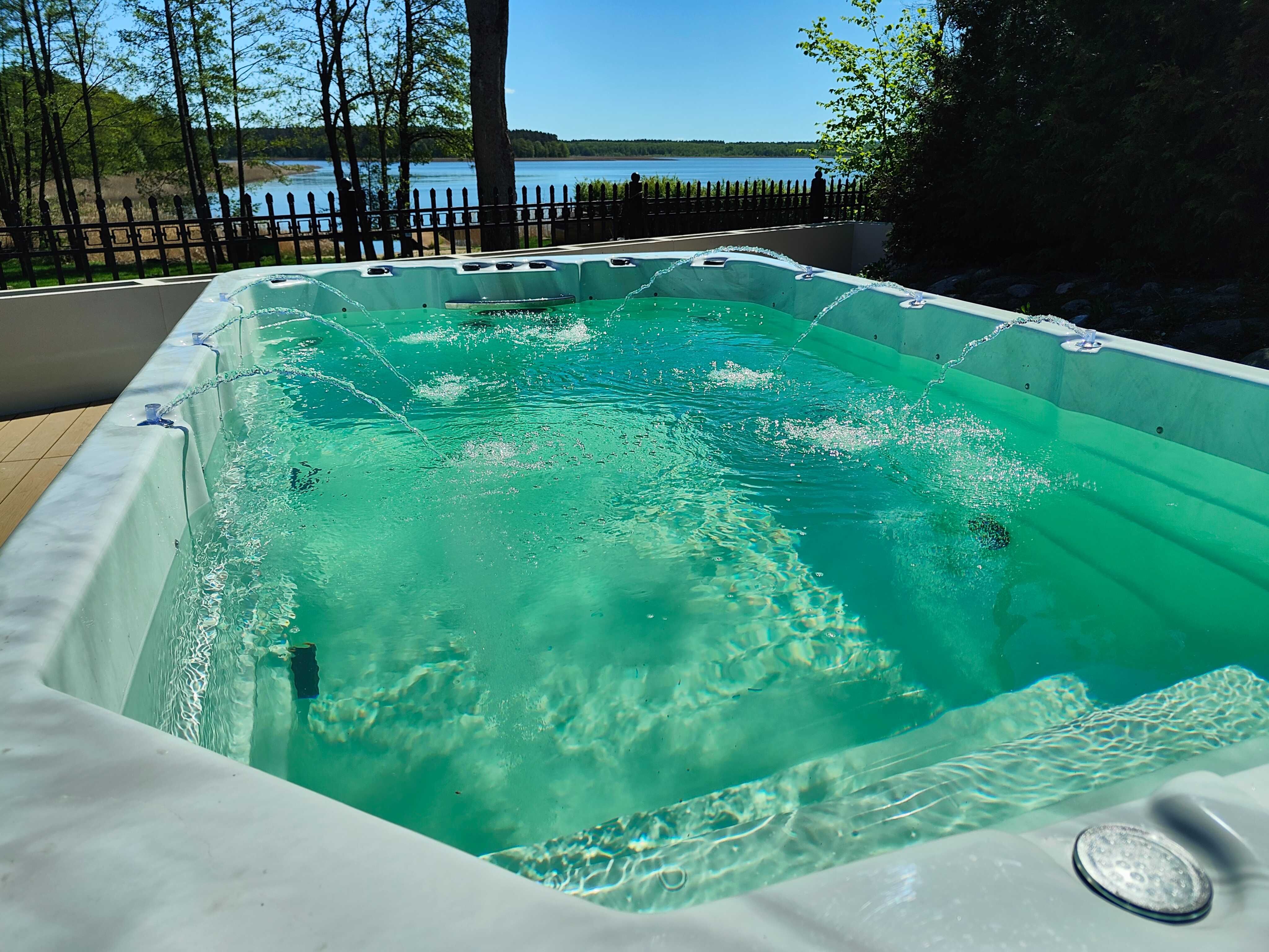 Swim spa - 5.8m -basen z przeciw prądem + jacuzzi - gwarancja 24mc