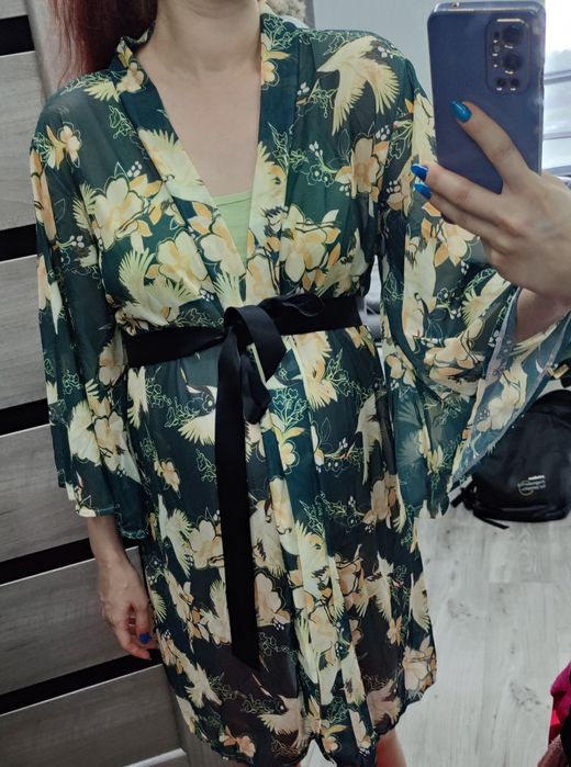 Халат літній в сіточку